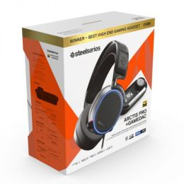⁦אוזניות גיימרים  SteelSeries Arctis Pro + GameDAC צבע שחור⁩ – תמונה ⁦3⁩