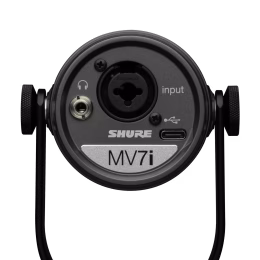 מיקרופון דינמי עם כרטיס קול מובנה Shure MV7i – תמונה 3