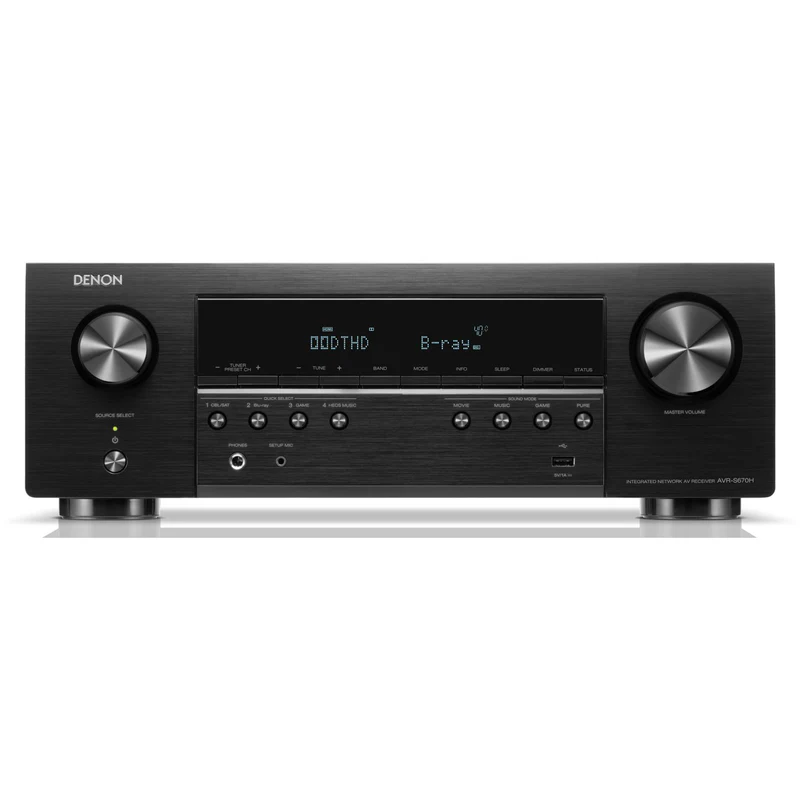 רסיבר קולנוע ביתי Denon AVR-S670H