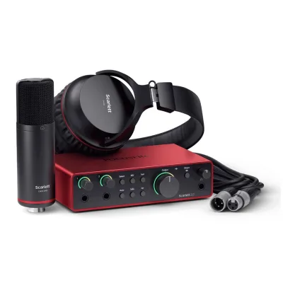 חבילת אולפן Focusrite Scarlett 2i2 Studio 4th Gen