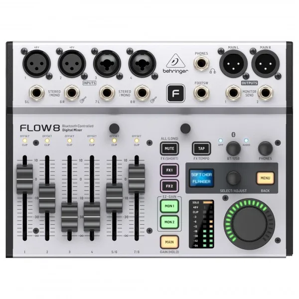 מיקסר דיגיטלי 8 ערוצים Behringer Flow 8