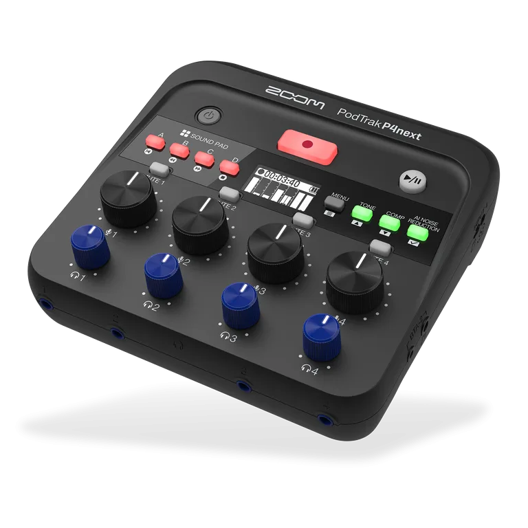מיקסר פודקאסט נייד Zoom PodTrak P4next – תמונה 2