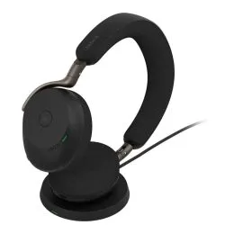Evolve3 75 MS Link390a צבע שחור כולל סטנד טעינה