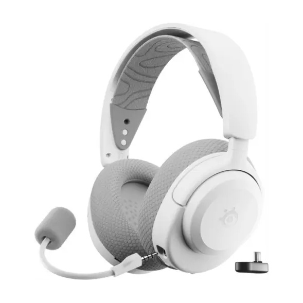 STEELSERIES אוזנית גיימרים אלחוטית Arctis Nova 3XW לבן – תמונה 4