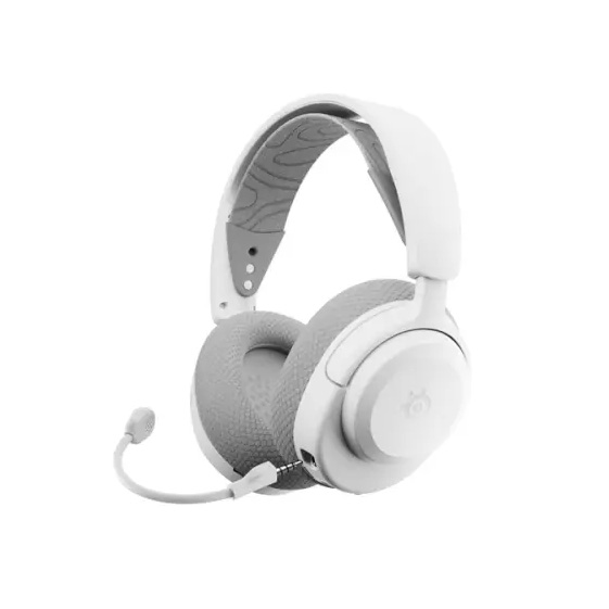 STEELSERIES אוזנית גיימרים אלחוטית Arctis Nova 3XW לבן – תמונה 3