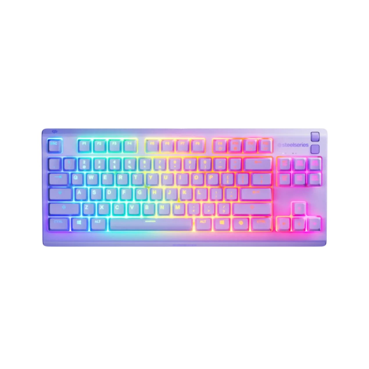 STEELSERIES מקלדת גיימרים TKL Apex 3 US LED לבנדר