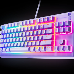 STEELSERIES מקלדת גיימרים TKL Apex 3 US LED לבנדר – תמונה 2