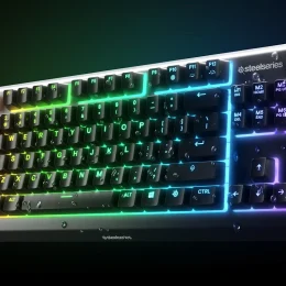 STEELSERIES מקלדת גיימרים Apex 3 TKL US LED שחור – תמונה 6