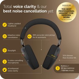 ⁦Evolve3 85 MS Link390a צבע שחור⁩ – תמונה ⁦2⁩