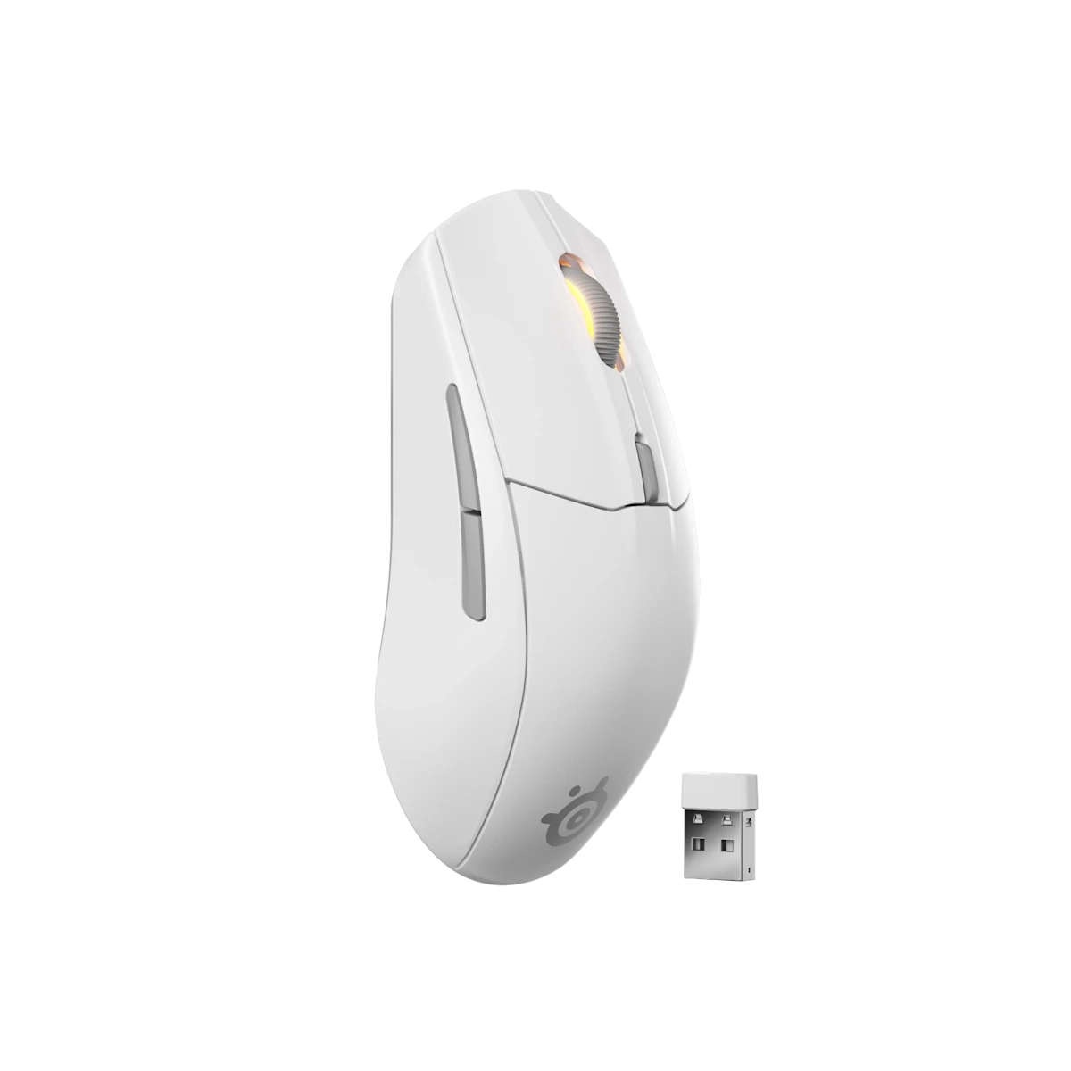 STEELSERIES עכבר אלחוטי עיצוב ארגונומי קל משקל Rival 3 Gen 2 לבן – תמונה 5