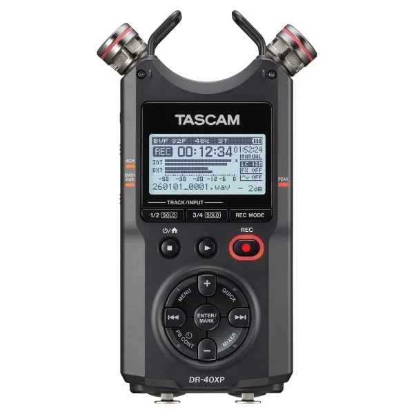 מקליט אודיו דיגיטלי Tascam DR-40XP