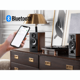 ⁦Edifier R1380DB – רמקולים אקטיביים מקצועיים עם Bluetooth בצבע חום⁩ – תמונה ⁦6⁩
